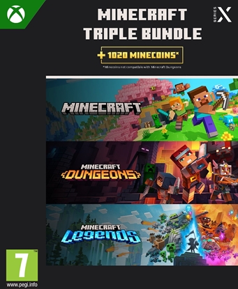 Attēls no MS ESD Minecraft Triple Bundle Xbox XXS ML