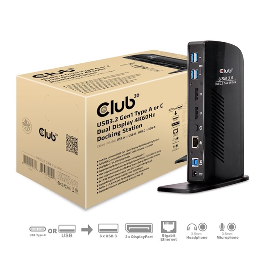 Picture of NB ACC DOCKING STATION/USB CSV-1460 CLUB3D
