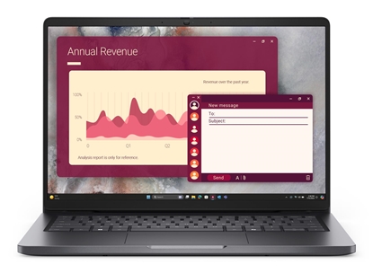 Picture of Notebook|DELL|Pro|Pro 14 (PC14250)|CPU  Core 3|100U|1200 MHz|14"|RAM 8GB|DDR5|5600 MHz|SSD 512GB|Intel graphics|Integrated|ENG|Windows 11 Pro|1.35 kg|BTO003_PC14250_EMEA
