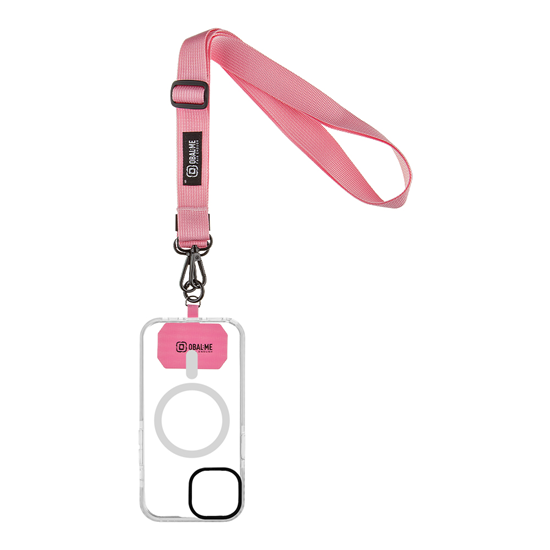Изображение OBAL:ME NeckTag Ribbon Rope for Mobile Phone / pink