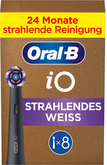 Picture of ORAL‑B iO Radiant White Replacement Brush Heads Black 8 pcs