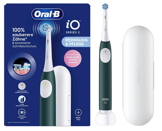 Picture of ORAL‑B iO Series 2 Electric Toothbrush with Travel Case Forest Green