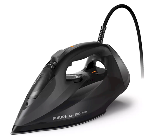 Picture of Philips | DST7511/80 | Steam Iron | 3200 W | Water tank capacity 300 ml | Continuous steam 55 g/min | Steam boost performance 260 g/min | Black