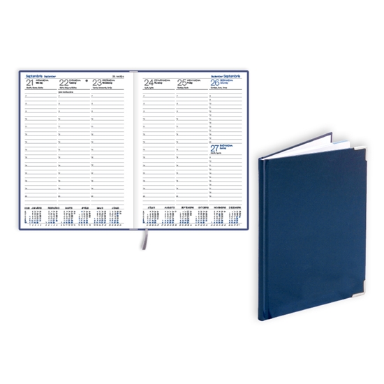 Picture of Plānotājs 2026.gadam EKO Prestige A5, nedēļa, balacron, zila