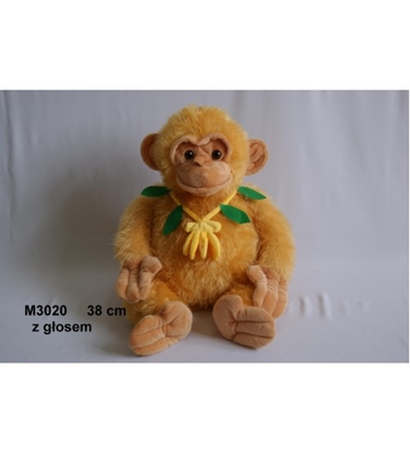 Picture of Plīša mērkaķis ar skaņu 38 cm (M3020) 129413