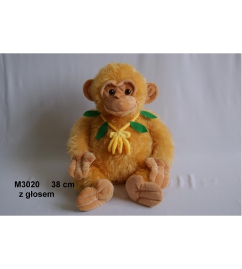 Picture of Plīša mērkaķis ar skaņu 38 cm (M3020) 129413