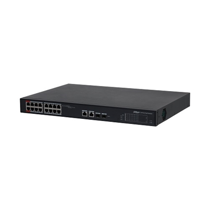 Picture of PoE switch 100Mbps 16+2G uplink S4101-16ET2GF-240-C