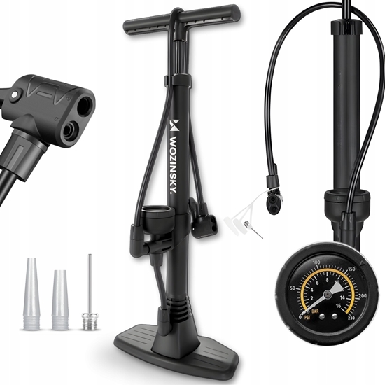 Picture of Pompka rowerowa Wozinsky WPR-02 podogowa - czarna