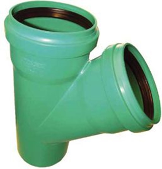 Изображение PP gludsienu trejgabals DN160/110 45° SN10 Wavin G