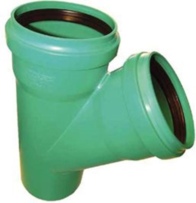 Изображение PP gludsienu trejgabals DN160/160 45° SN10 Wavin G