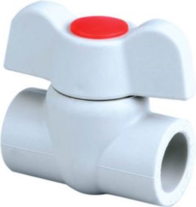 Picture of PP-R Lodveida krāns Ø32 ar tauriņrokturi Pipelife