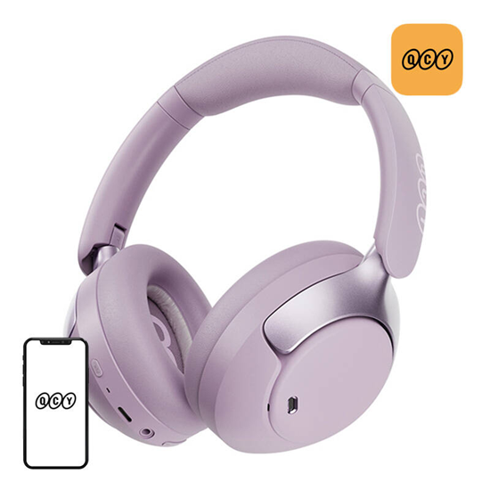 Picture of QCY H3 pro ANC wireless headphones (purple)