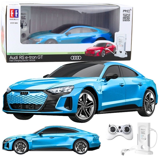 Изображение Rastar Samochód Audi RS E-tron GT Zdalnie Sterowany RC Niebieski 1:14