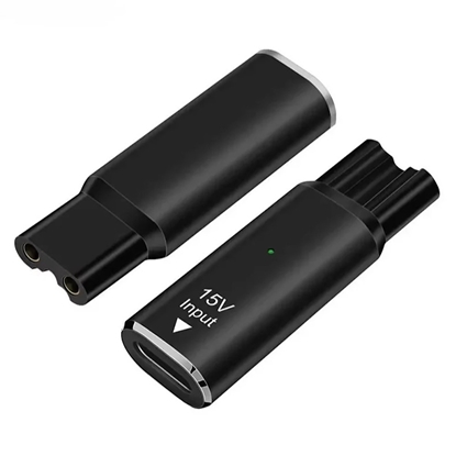 Picture of Riff HQ8505-15V Type-C tipa 5-15 voltu adapteris Philips skuvekļiem Norelco bārdas trimmeriem un citiem Melns