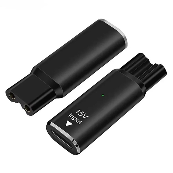 Picture of Riff HQ8505-15V Type-C tipa 5-15 voltu adapteris Philips skuvekļiem Norelco bārdas trimmeriem un citiem Melns