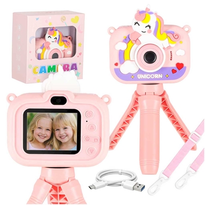 Picture of RoGer Children's digital camera with tripod Unicorn
