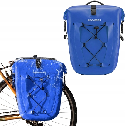 Attēls no Sakwa rowerowa Rockbros 30140022004 wodoodporna 25-32L - niebieska