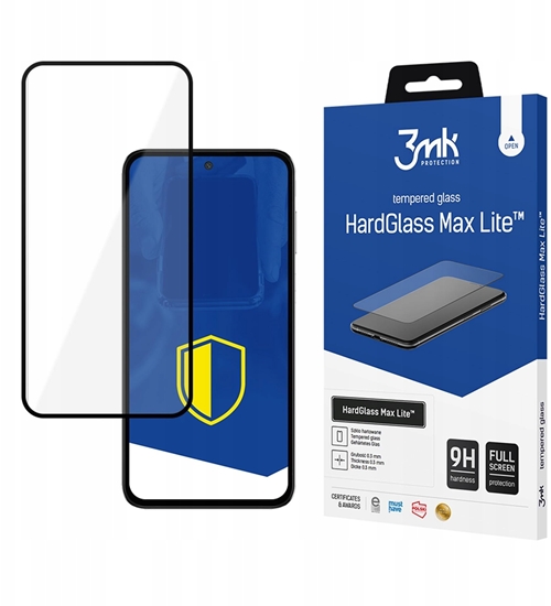 Picture of Samsung Galaxy M35 5G - 3mk HardGlass Max Lite Black