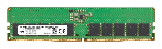 Picture of Server Memory Module|MICRON|DDR5|16GB|UDIMM/ECC|5600 MHz|CL 46|1.1 V|MTC10C1084S1EC56BR