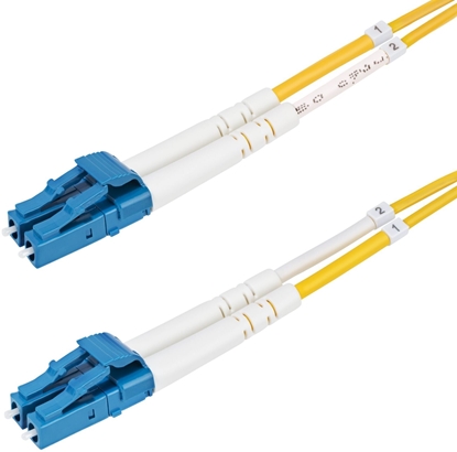 Attēls no StarTech .com 2 Meter kabel wiatowodowy LC LC (UPC) tryb pojedynczy OS2, LSZH - kabel patchowy - LC/UPC tryb pojedynczy (M) zu LC/UPC tryb pojedynczy (M) - 2 m - 2 m - 2 mm - wókno szklane - dupleks - 9/125 mikrometr - OS1/OS2 - bezhalogenowy, pasywny