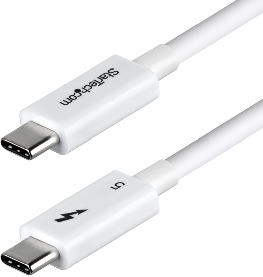 Изображение StarTech TBLT5MM80CM240WWH kabel Thunderbolt 0,8 m 120 Gbit/s Biay