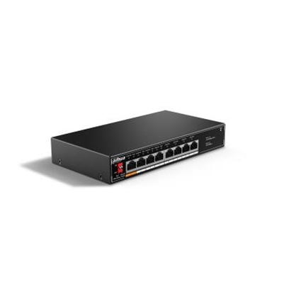 Attēls no Switch|DAHUA|Desktop/pedestal|8x10Base-T / 100Base-TX|PoE ports 4|60 Watts|SF1008LP