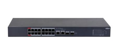 Изображение Switch|DAHUA|Type L2|Desktop/pedestal|Rack|PoE ports 16|CS4218-16ET-135