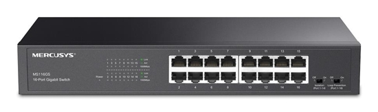 Picture of Switch|MERCUSYS|MS116GS|16x10Base-T / 100Base-TX / 1000Base-T|MS116GS