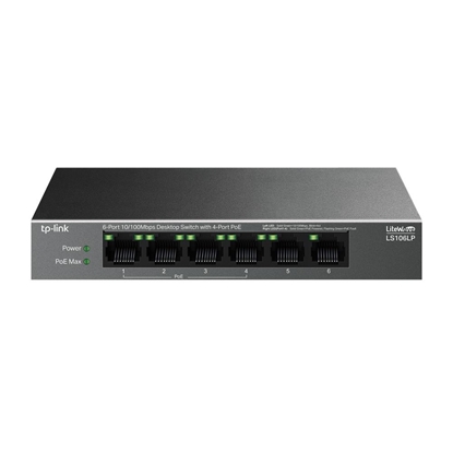 Picture of Switch|TP-LINK|LS106LP|PoE ports 4|LS106LP