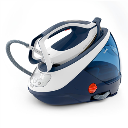 Attēls no TEFAL | Steam Generator | GV9221E0 Pro Express Protect | 2600 W | 1.8 L | 7.6 bar | Vertical steam function | Calc-clean function | Blue/White