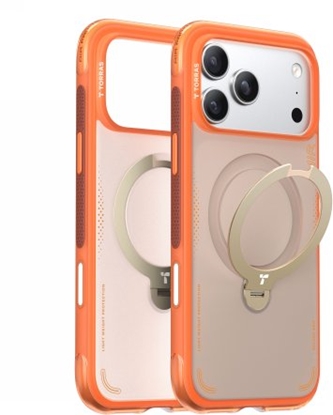 Изображение TORRAS Ostand Spin Air - etui do iPhone 17 Pro kompatybilne z MagSafe (horizon orange)