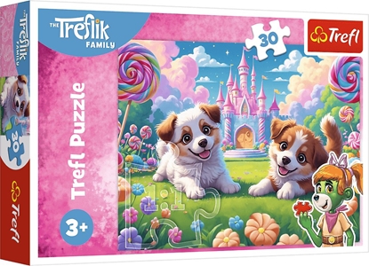Picture of Trefl Puzzle wiat peen umiechu - Rodzina Treflików 30 elementów
