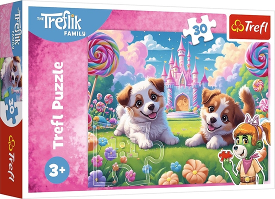 Picture of Trefl Puzzle wiat peen umiechu - Rodzina Treflików 30 elementów