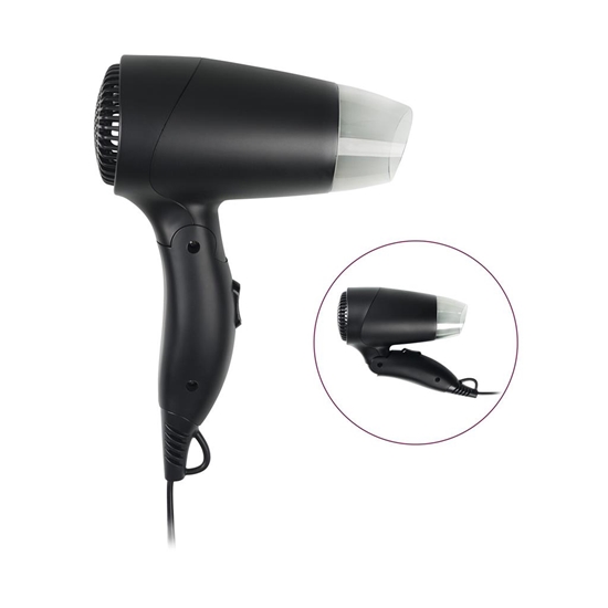 Picture of Suszarka Tristar Travel Hair Dryer | HD-2460 | 1200 W | Number of temperature settings 2 | Black