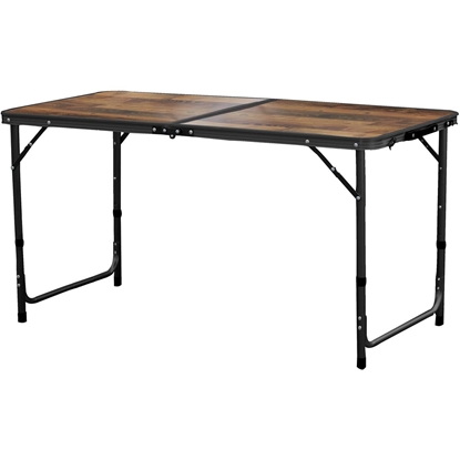 Изображение TŪRISTU SALOKAMAIS KEMPINGA GALDS 120X60X70/62/55CM KOKS