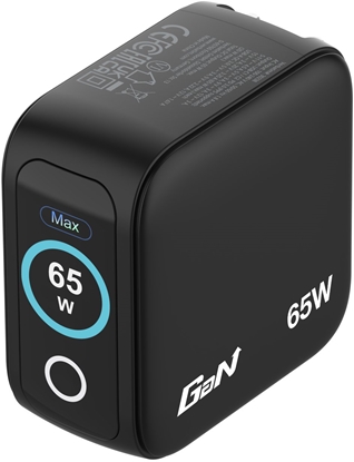 Изображение Verbatim Mini GaN Charger 65W mit Display 2xUSB-C +1xA   30238