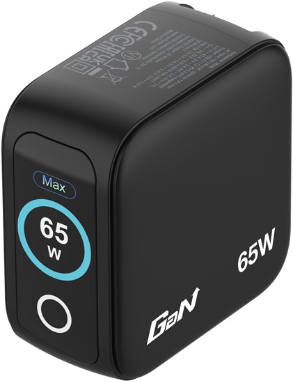 Picture of Verbatim Mini GaN Charger 65W mit Display 2xUSB-C +1xA   30238