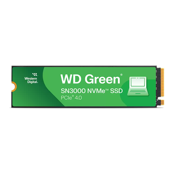 Picture of WD Green SSD SN3000 2TB M.2 2280 PCI-E Gen4 4x NVMe