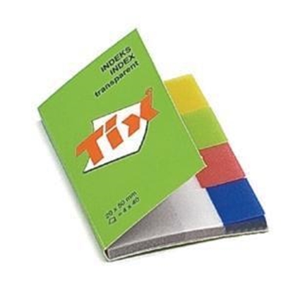 Picture of *Indeksi AERO Tix plast. 20x50mm 4 caursp./krāsas