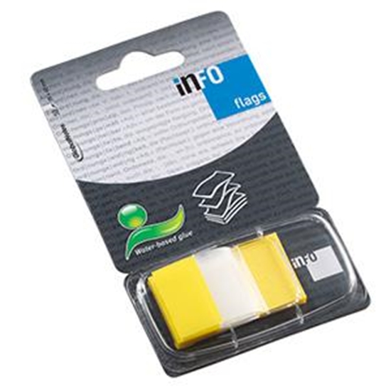 Изображение *Indeksi INFO 25x43mm dzelteni, 50 gab.
