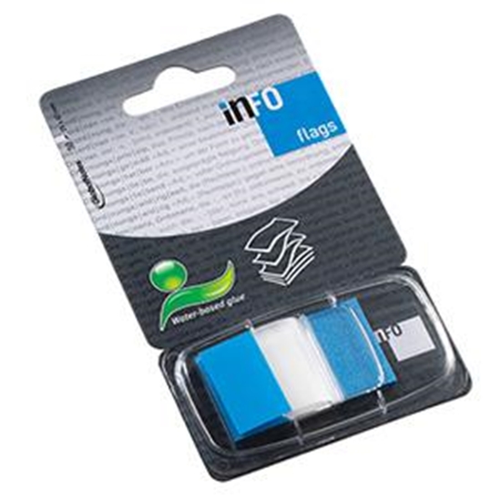 Изображение *Indeksi INFO 25x43mm zili, 50 gab.