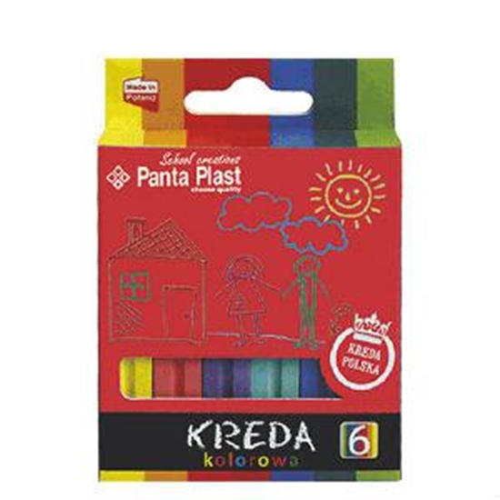 Picture of *Krītiņi krāsainie 6 krāsas Panta-Plast