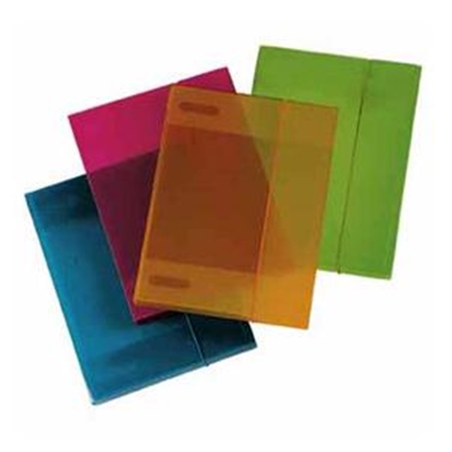 Attēls no *Mape ar gumiju A4/30mm puscaurspīdīgi oranža