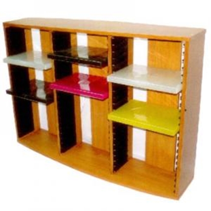 Attēls no *Plaukts DVD,koka,WDV-66,66gab.DVD, ķiršu