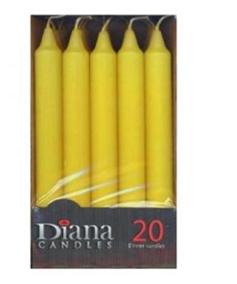 Attēls no +GALDA SVECE 17.5CM DIANA DZELTENA (20)