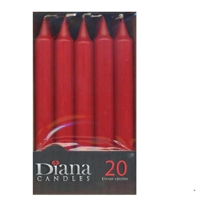 Attēls no +GALDA SVECE 17.5CM DIANA SARKANA (20)