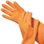 Attēls no +Gumijas cimdi ar floku "NEO ORANGE", 32cm, oranži, (M), (pāris)