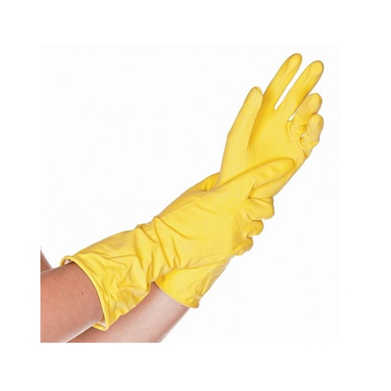 Picture of +Gumijas cimdi BETTINA, dzelteni, XL, (12 gab/iep)