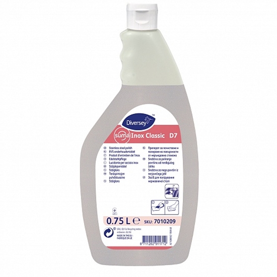 Picture of +Suma Inox Classic D7  Līdzeklis ar smidzinātāju nerūsējošā tērauda virsmu pulēšanai 0,75L