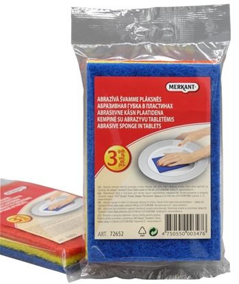 Attēls no Abrazīvā švamme plāksnēs, PP, 3 gab., (28 iep/kastē)